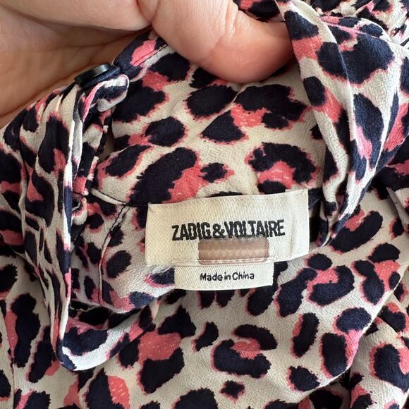 Zadig & Voltaire Leopard High Neck Dress - Picture 3 of 9